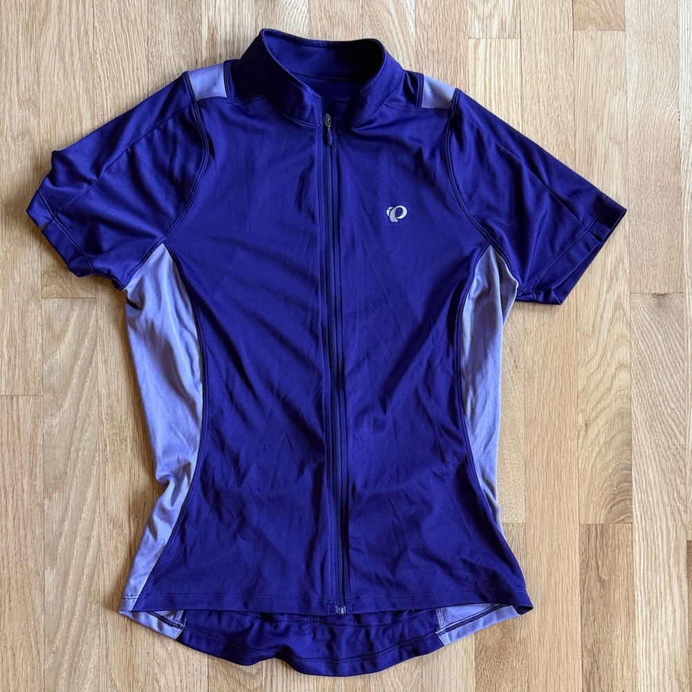 Pearl Izumi Deep Purple and Gray Cycling Jersey